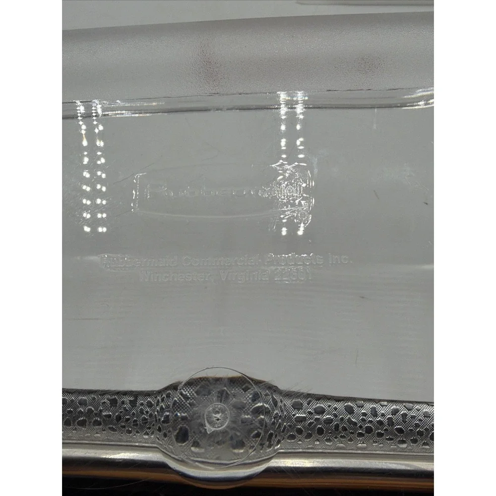 Rubbermaid Commercial Square Storage Container W/Lid 2 Qt Clear #6509